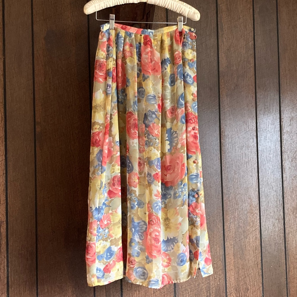 Vintage 90s Brooks Brothers Maxi Skirt, Vintage Size 6
